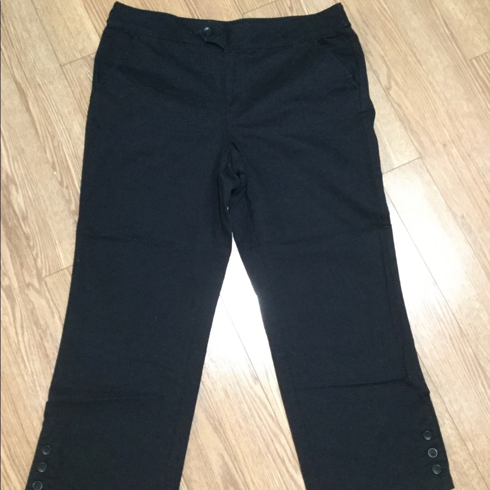 Calvin Klein Black Straight Ankle Jeans size 14